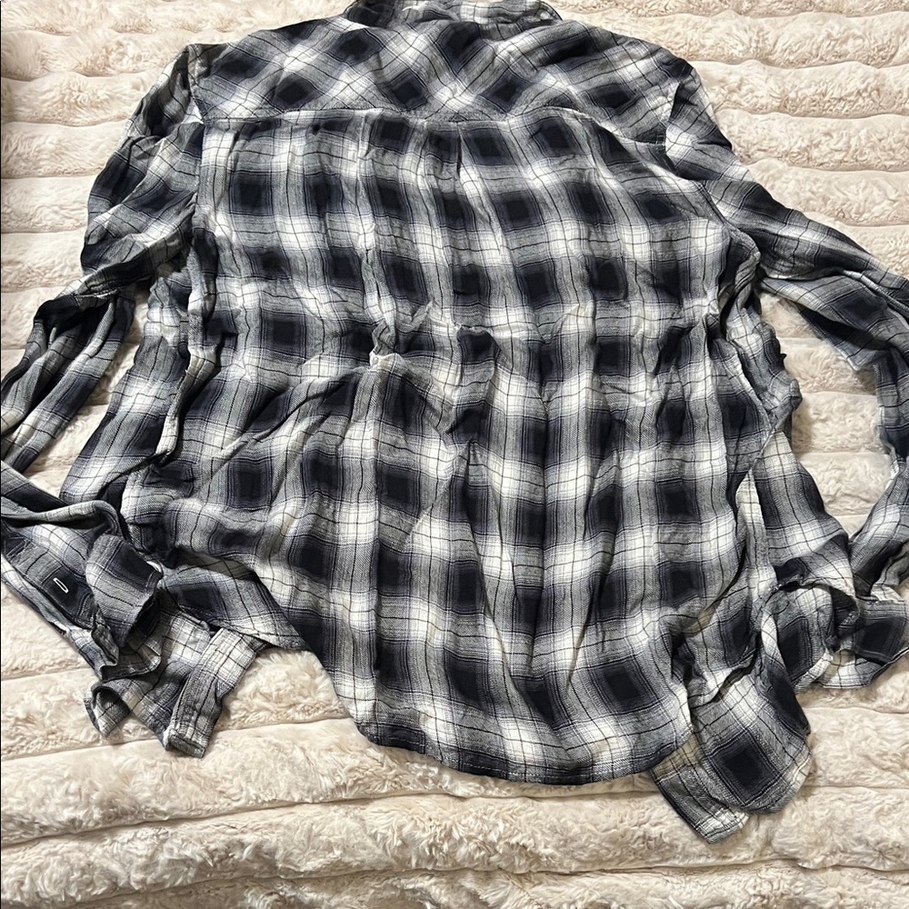 PAIGE Black and White Checkered Shirt - Picture 4 of 4